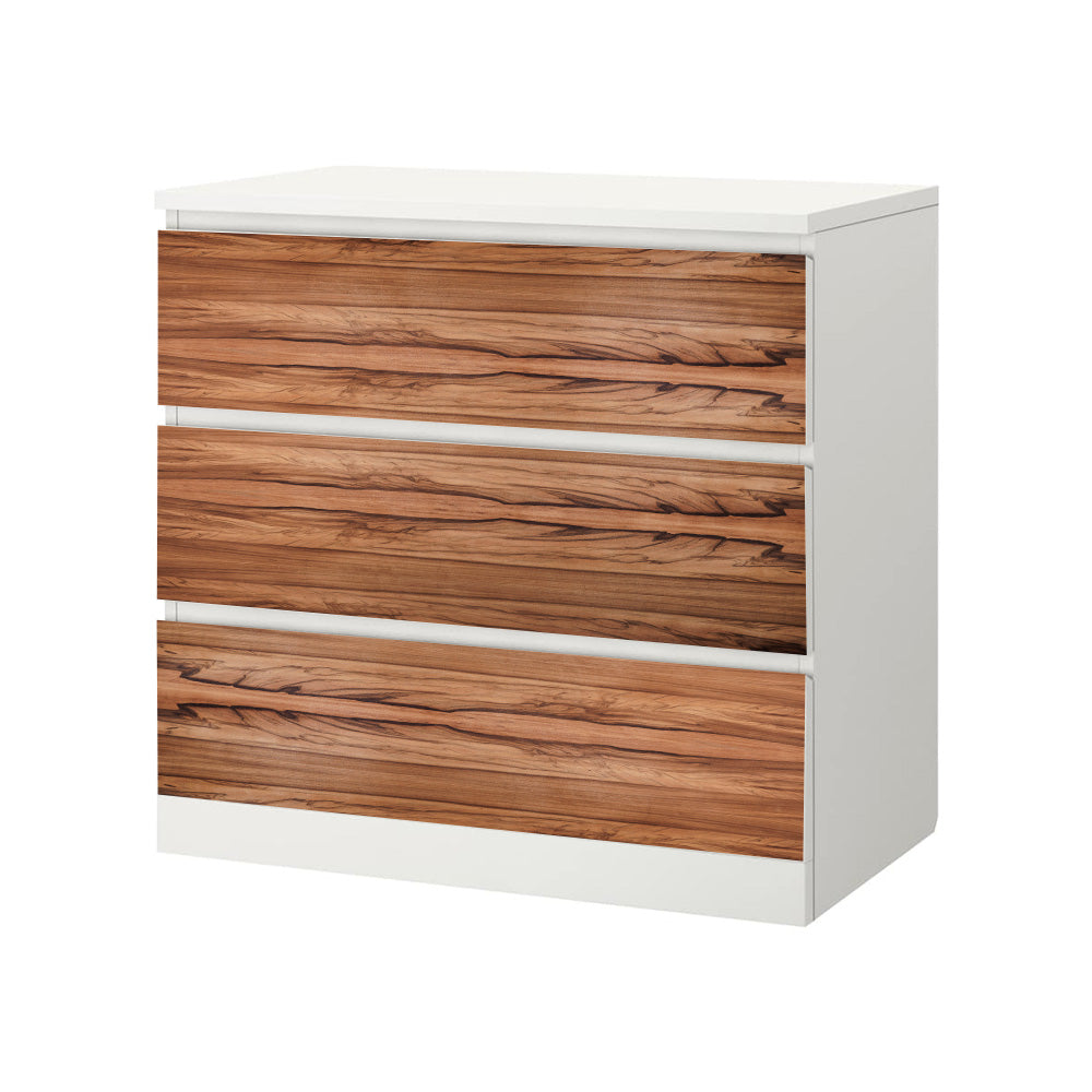 selbstklebendes Echtholzfurnier für IKEA Malm 3 Schubladen