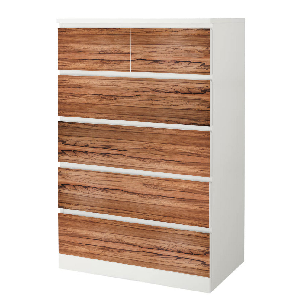 selbstklebendes Echtholzfurnier für IKEA Malm 6 Schubladen hoch